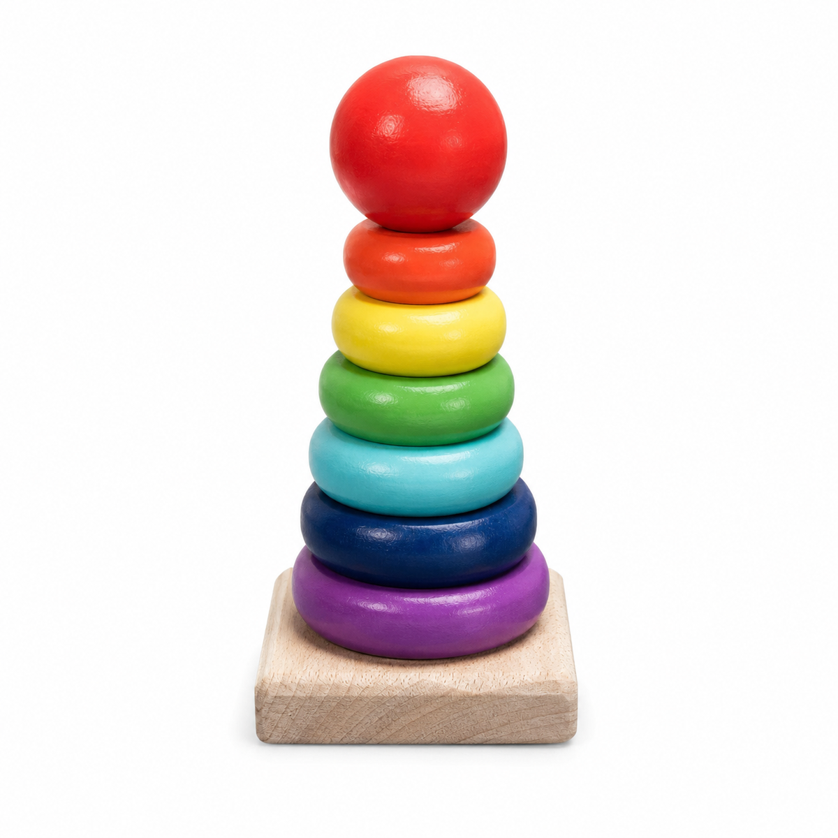 Montessori Rainbow Stacking Tower Montessori Nation