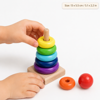 Montessori Rainbow Stacking Tower Montessori Nation