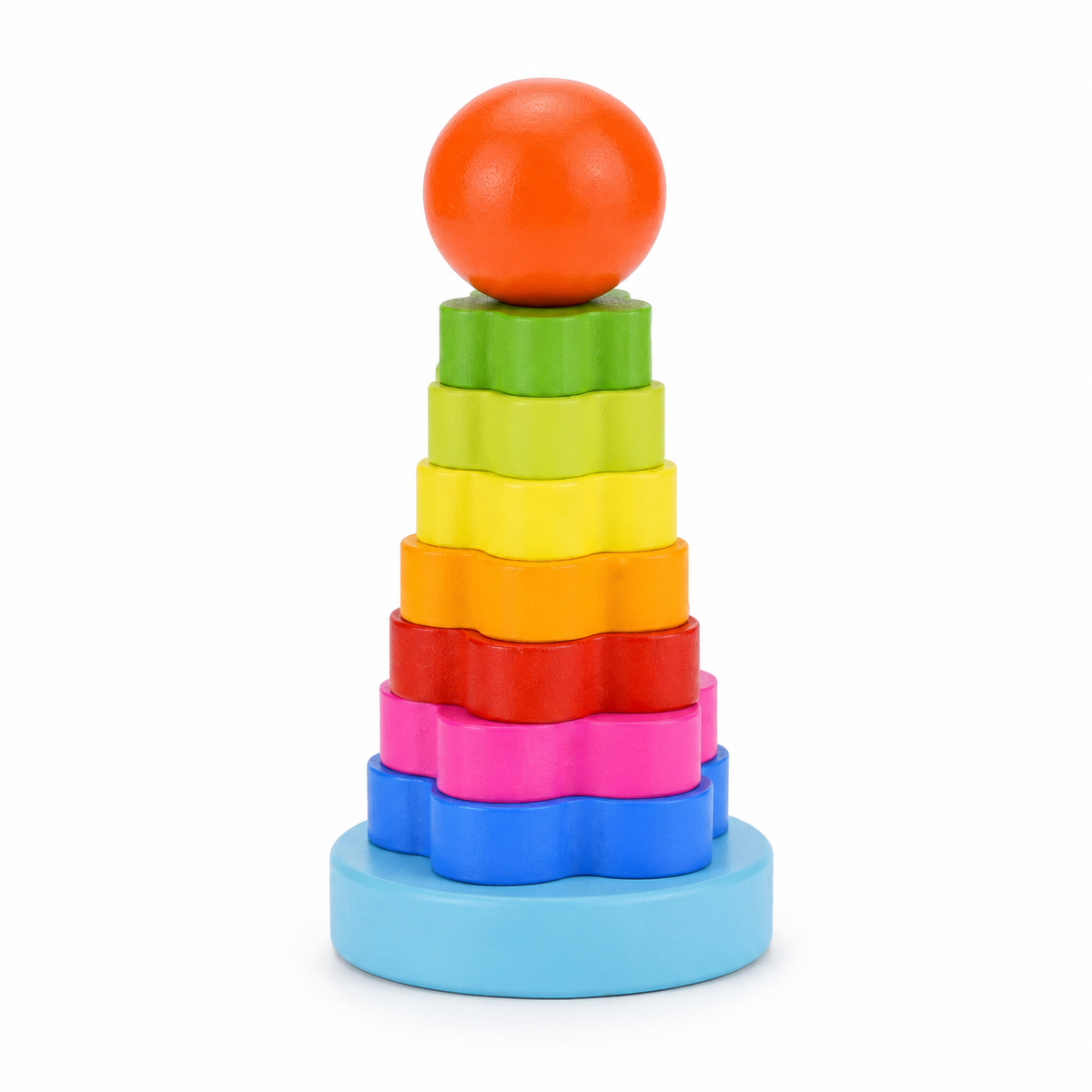 Montessori Rainbow Stacking Toy Montessori Nation