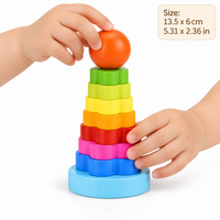 Montessori Rainbow Stacking Toy Montessori Nation