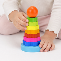 Montessori Rainbow Stacking Toy Montessori Nation