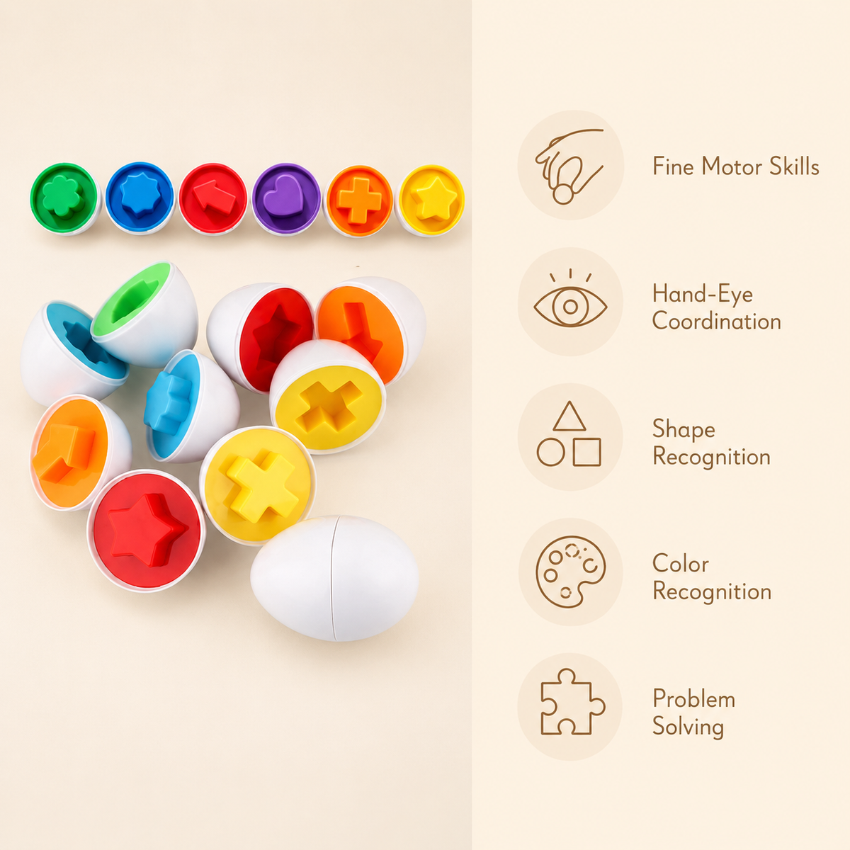 Montessori Shape Matching Eggs Montessori Nation
