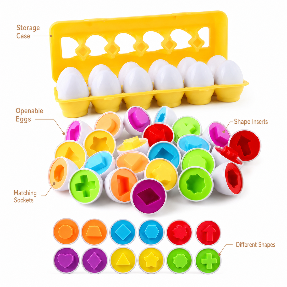 Montessori Shape Matching Eggs Montessori Nation