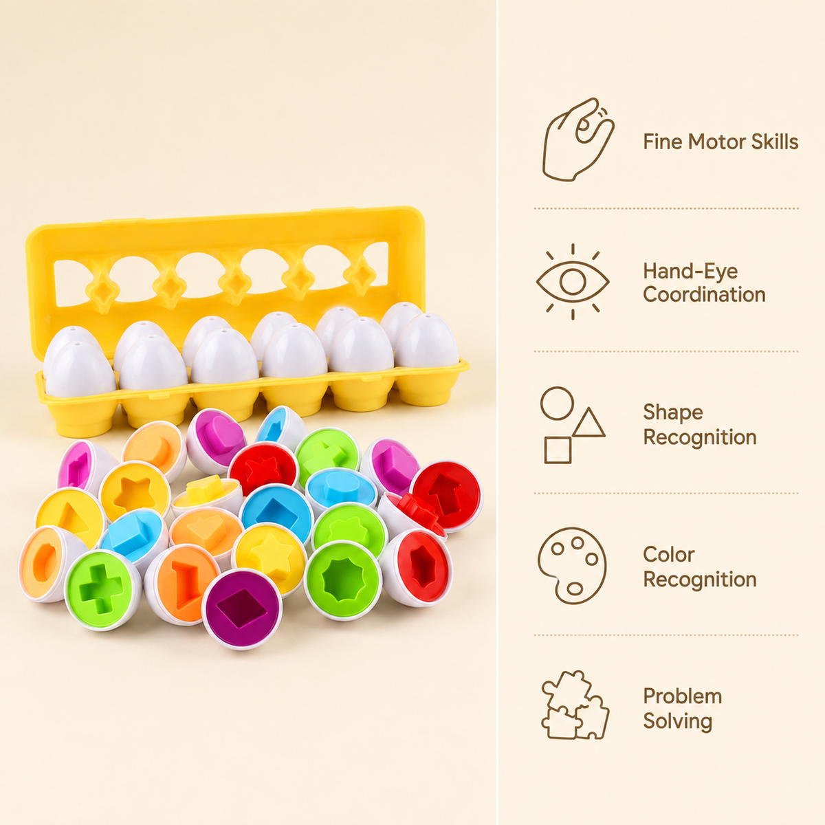 Montessori Shape Matching Eggs Montessori Nation