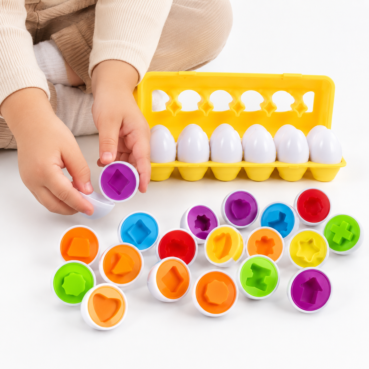 Montessori Shape Matching Eggs Montessori Nation