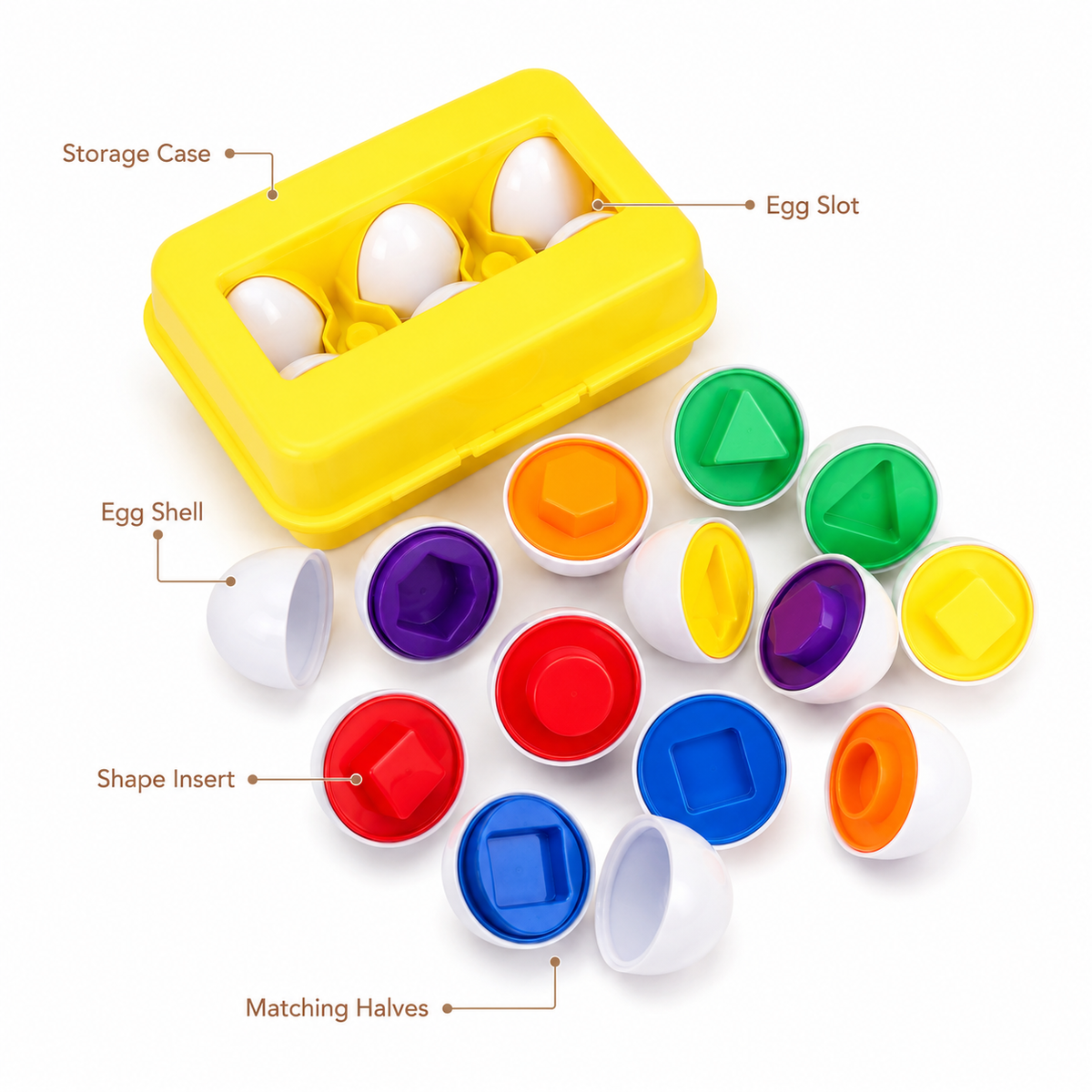 Montessori Shape Matching Eggs Montessori Nation