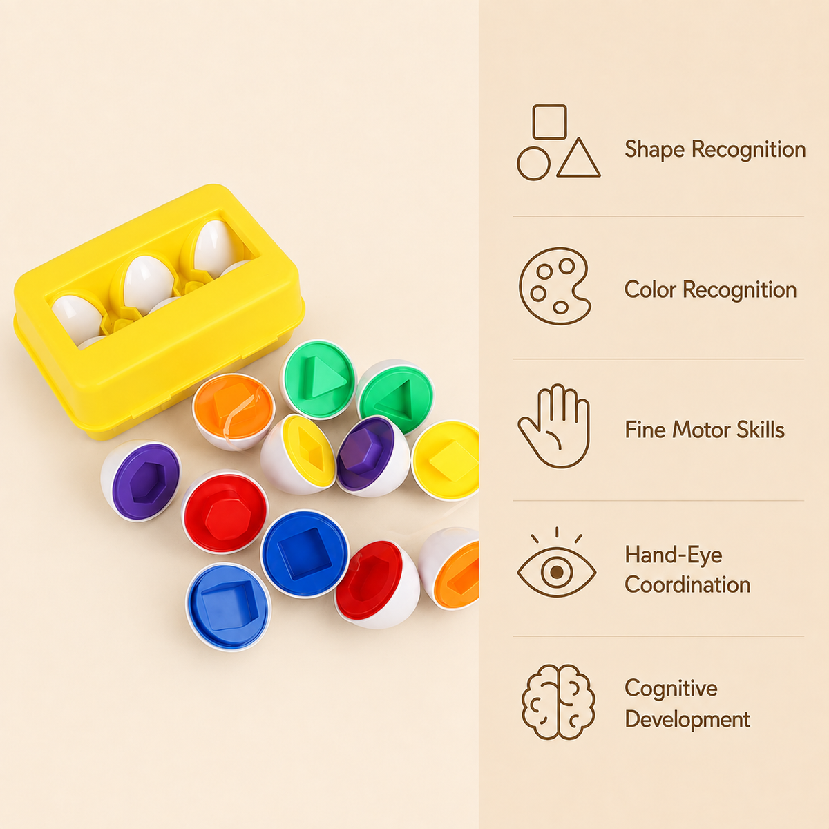 Montessori Shape Matching Eggs Montessori Nation