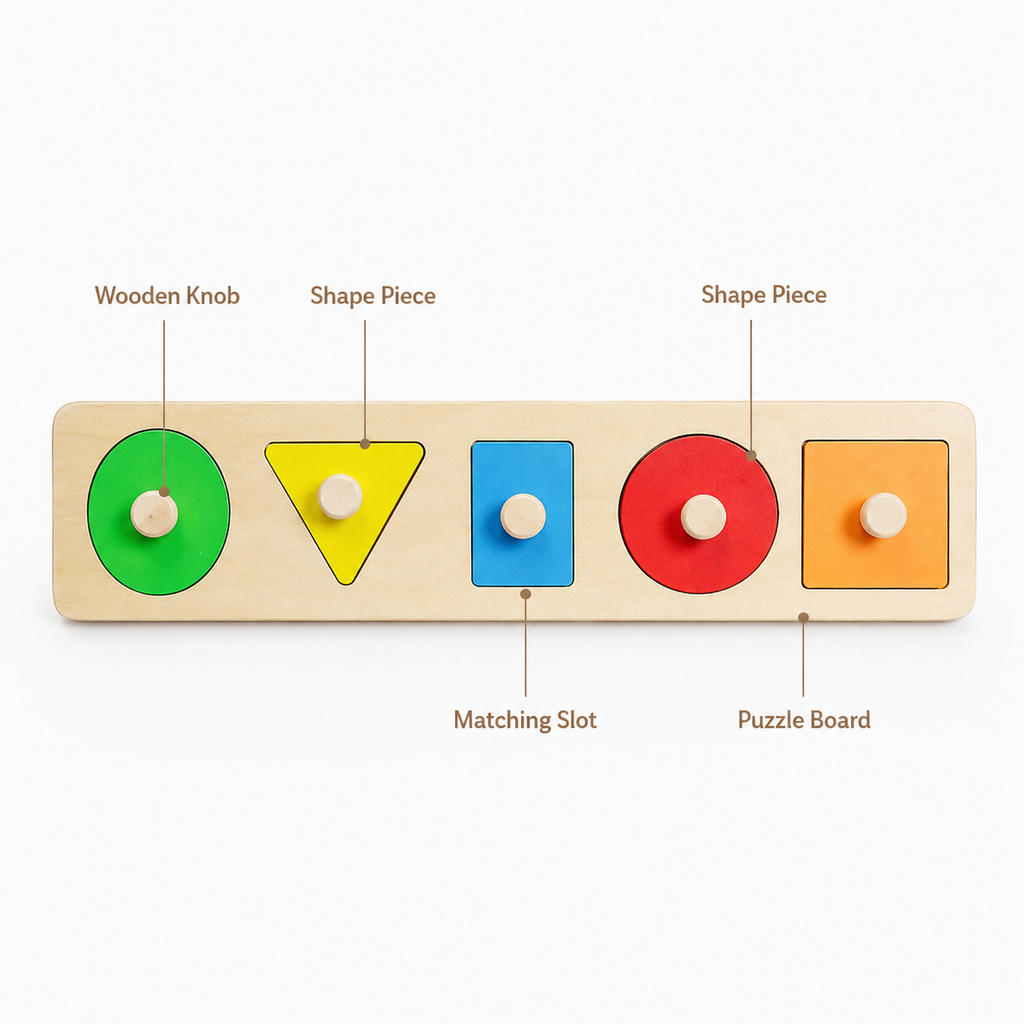 Montessori Shape Matching Puzzle Montessori Nation