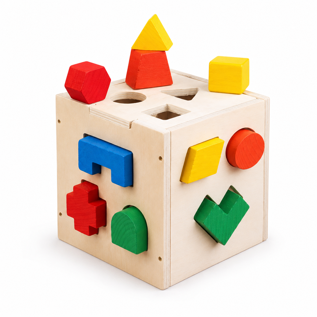 Montessori Shape Sorting Cube Montessori Nation
