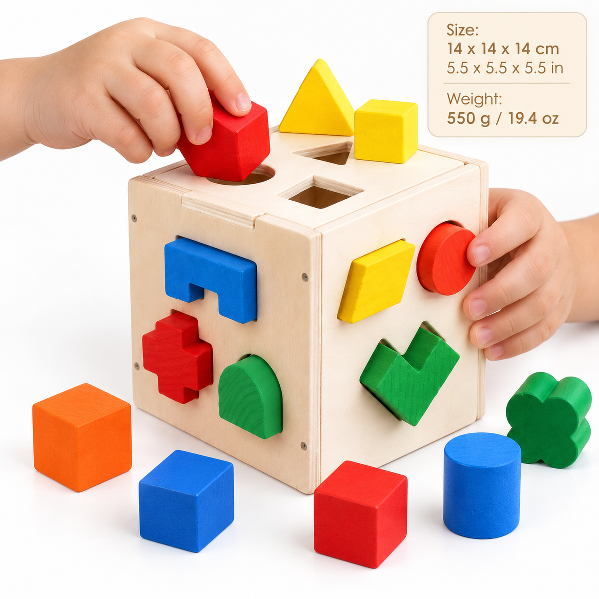 Montessori Shape Sorting Cube Montessori Nation