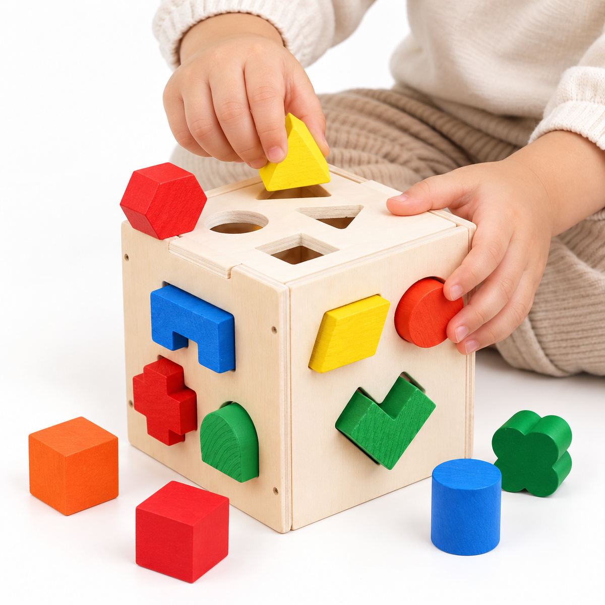 Montessori Shape Sorting Cube Montessori Nation