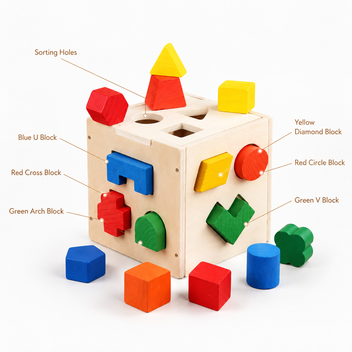Montessori Shape Sorting Cube Montessori Nation