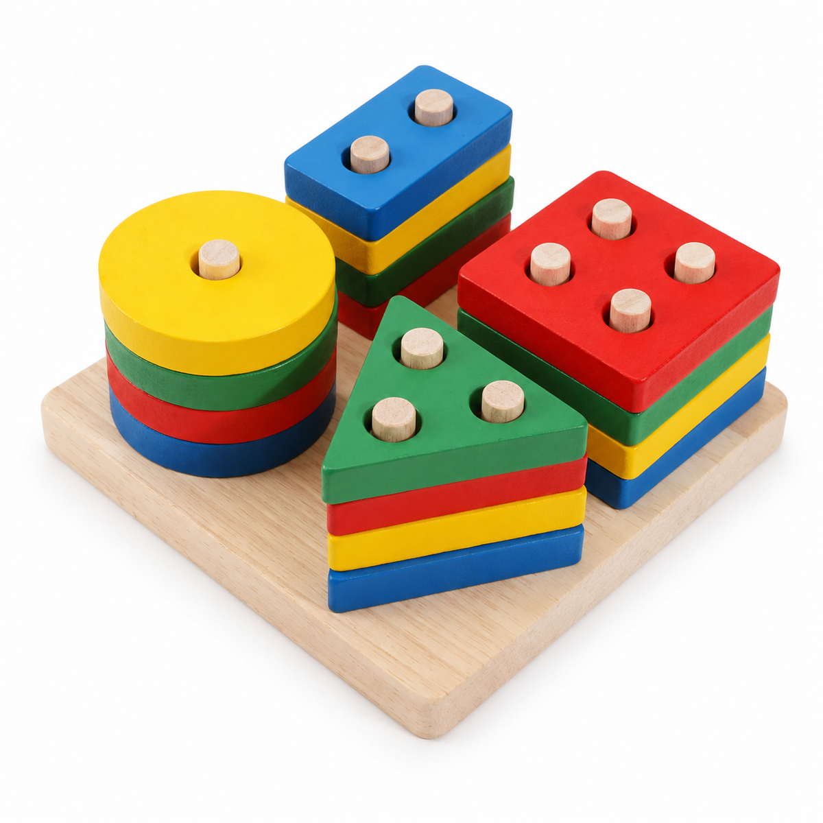 Montessori Shape Stacking Puzzle Montessori Nation