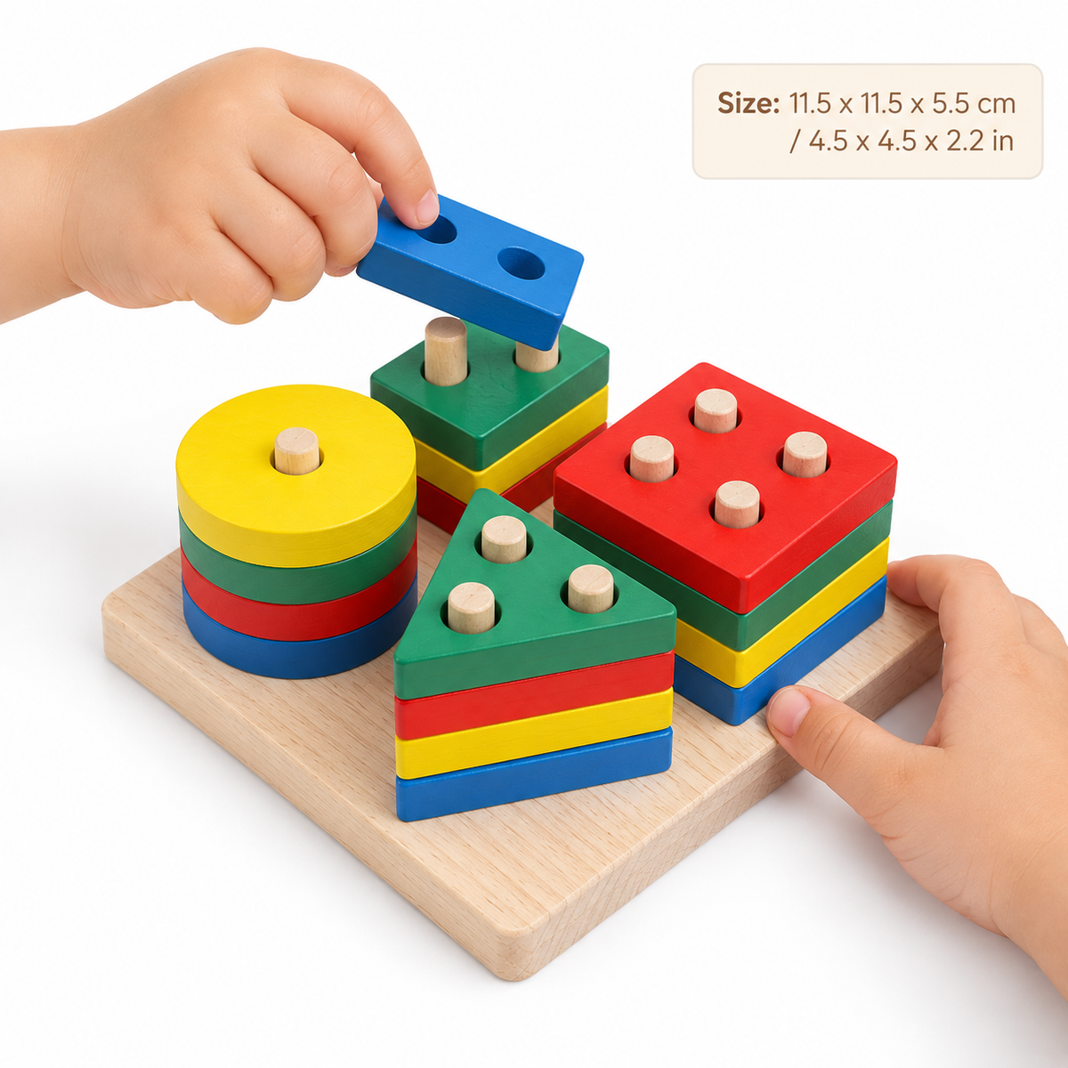 Montessori Shape Stacking Puzzle Montessori Nation