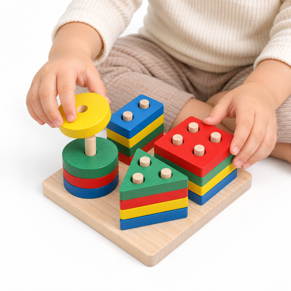 Montessori Shape Stacking Puzzle Montessori Nation
