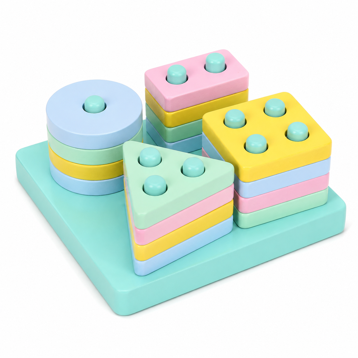 Montessori Shape Stacking Puzzle Montessori Nation