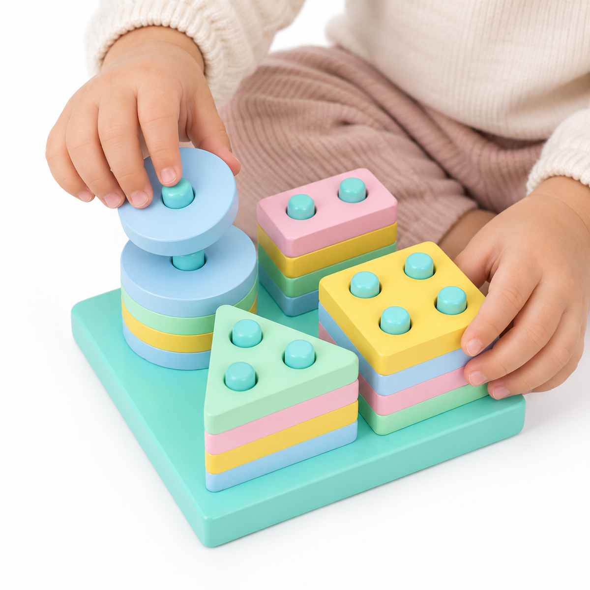 Montessori Shape Stacking Puzzle Montessori Nation