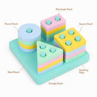 Montessori Shape Stacking Puzzle Montessori Nation