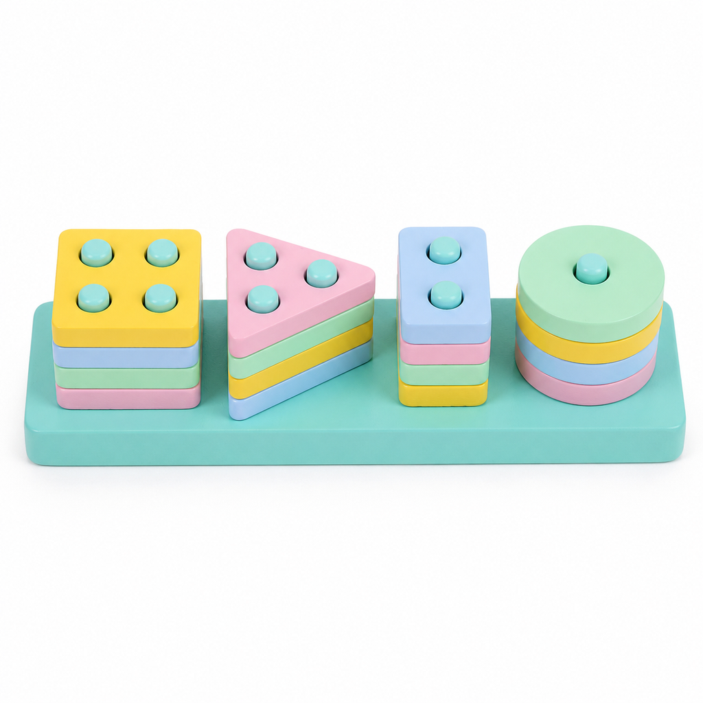 Montessori Shape Stacking Puzzle Montessori Nation