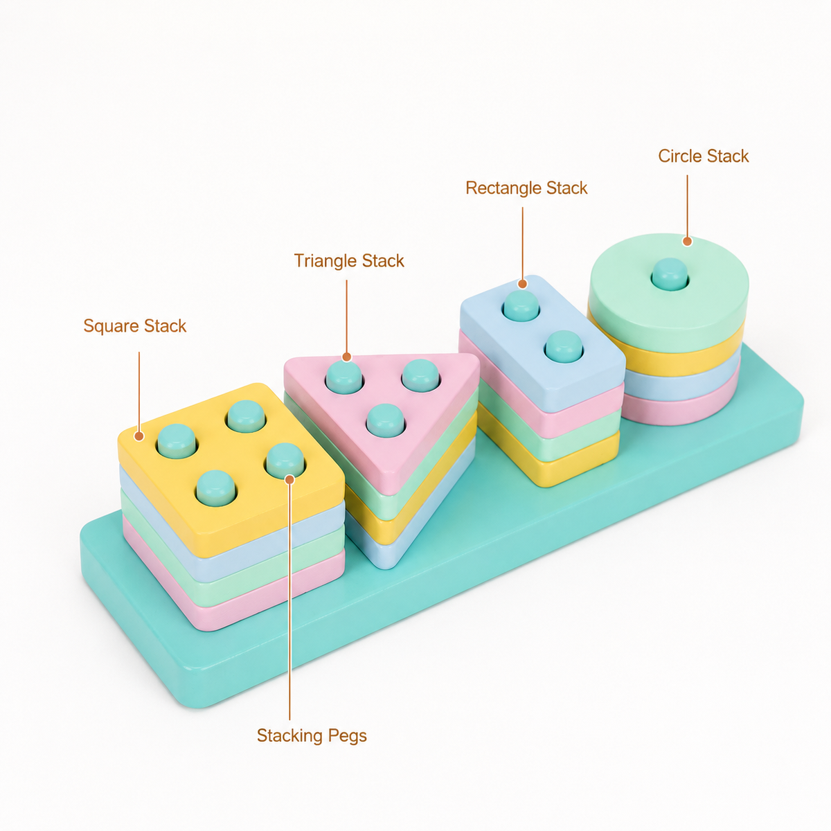 Montessori Shape Stacking Puzzle Montessori Nation