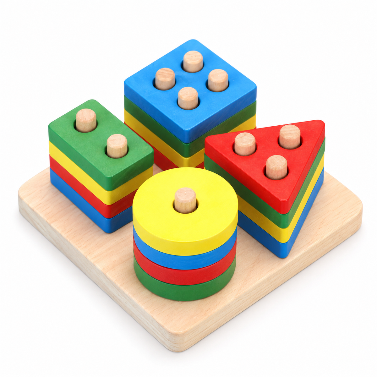 Montessori Shape Stacking Puzzle Montessori Nation
