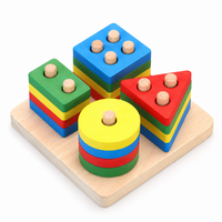 Montessori Shape Stacking Puzzle Montessori Nation