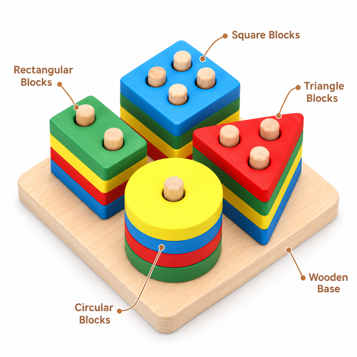 Montessori Shape Stacking Puzzle Montessori Nation