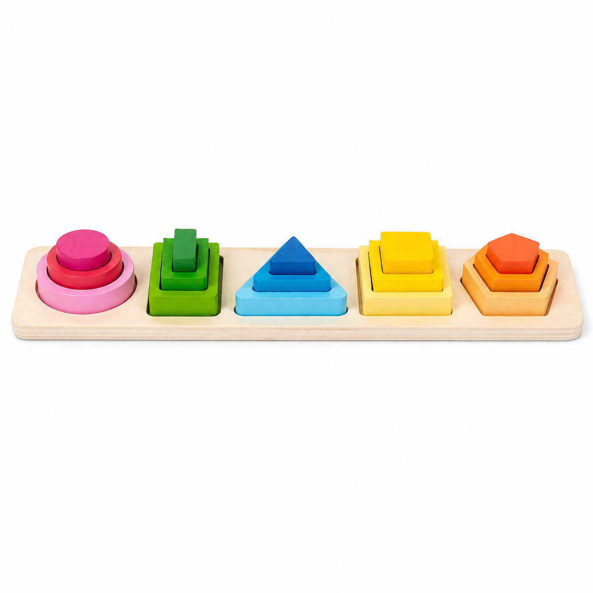 Montessori Shape Stacking Puzzle Montessori Nation