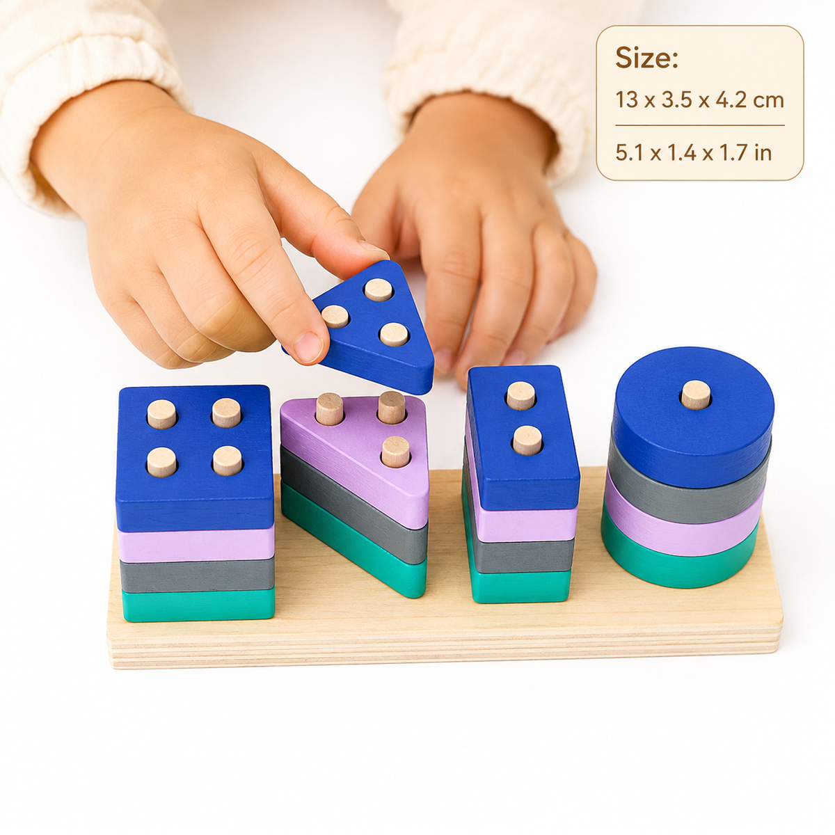 Montessori Shape Stacking Puzzle Montessori Nation
