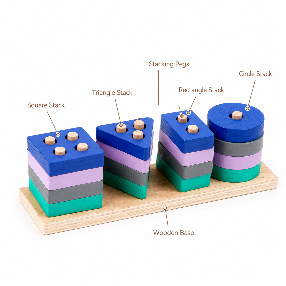 Montessori Shape Stacking Puzzle Montessori Nation
