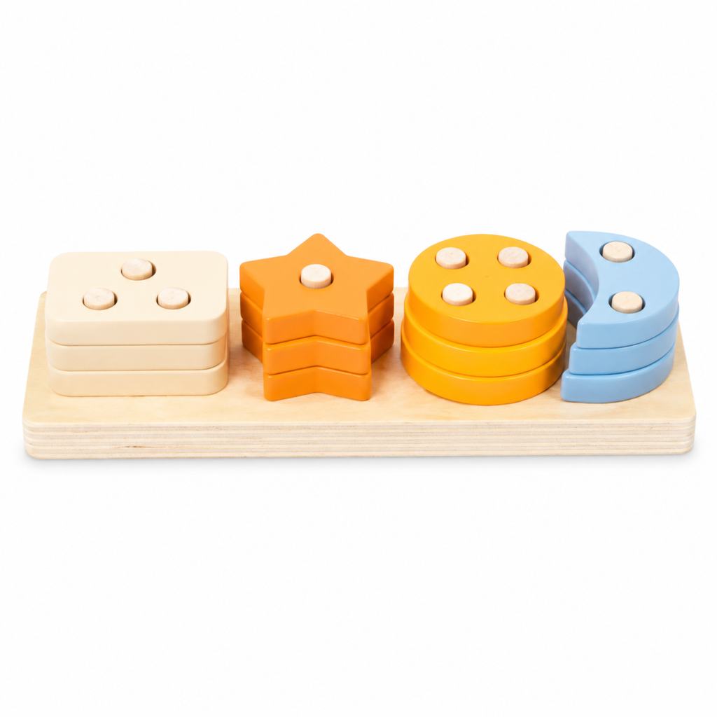 Montessori Shape Stacking Puzzle Montessori Nation