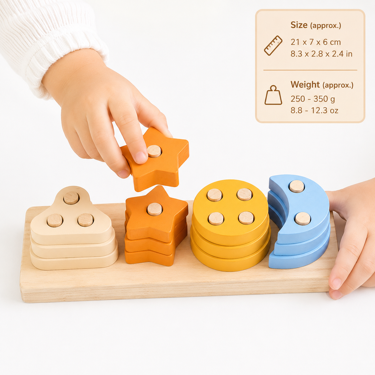 Montessori Shape Stacking Puzzle Montessori Nation