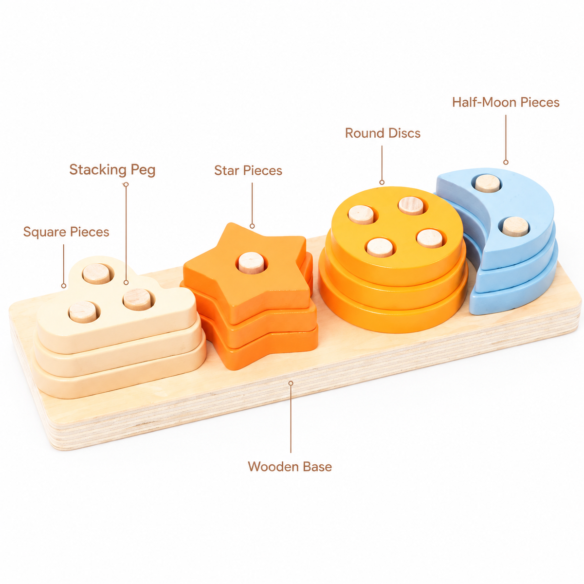 Montessori Shape Stacking Puzzle Montessori Nation