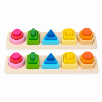 Montessori Shape Stacking Puzzle Set Montessori Nation