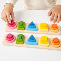 Montessori Shape Stacking Puzzle Set Montessori Nation