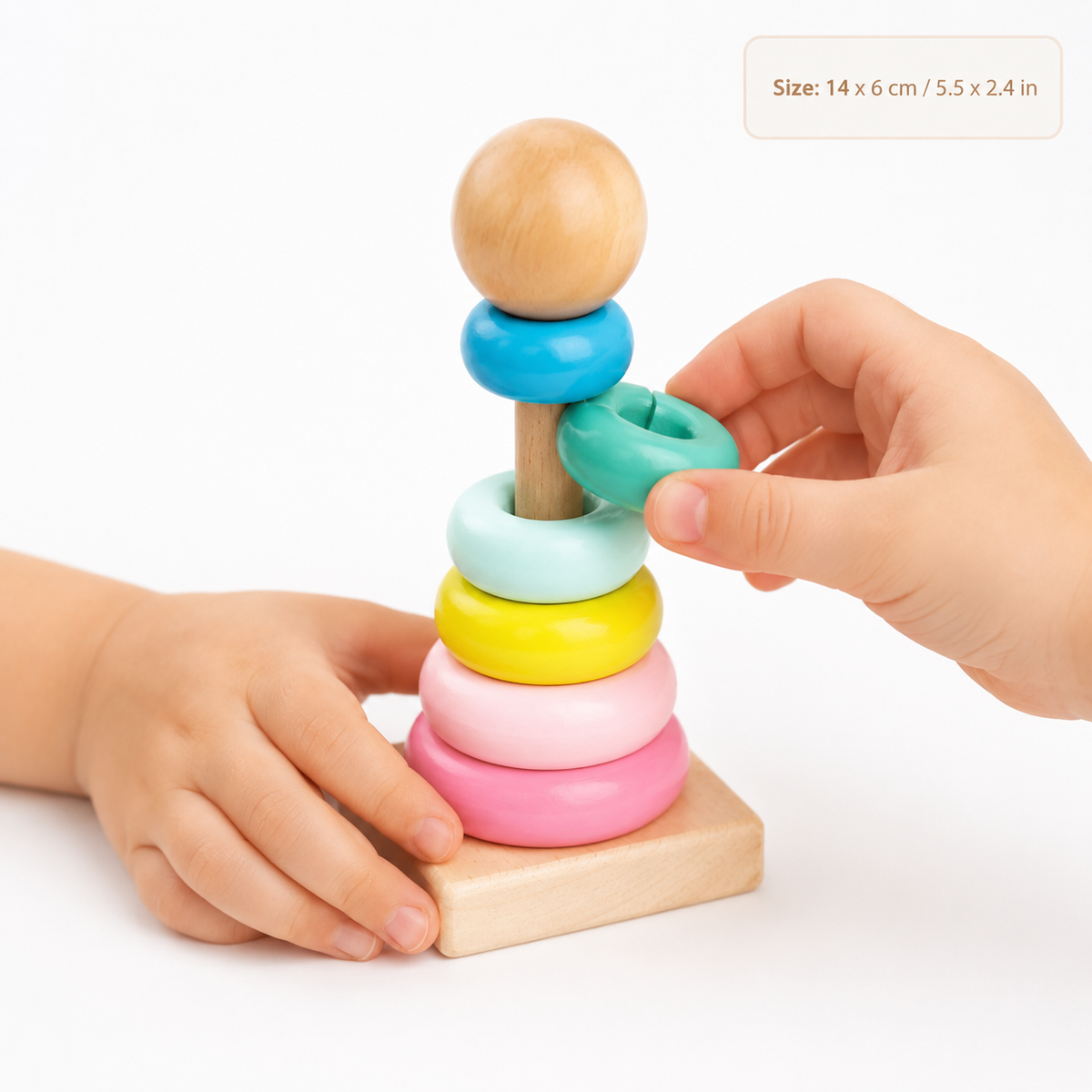Montessori Stacking Ring Toy Montessori Nation