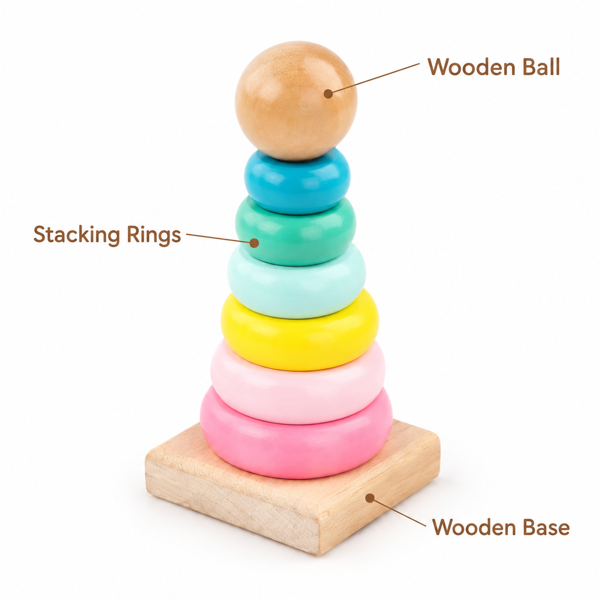 Montessori Stacking Ring Toy Montessori Nation