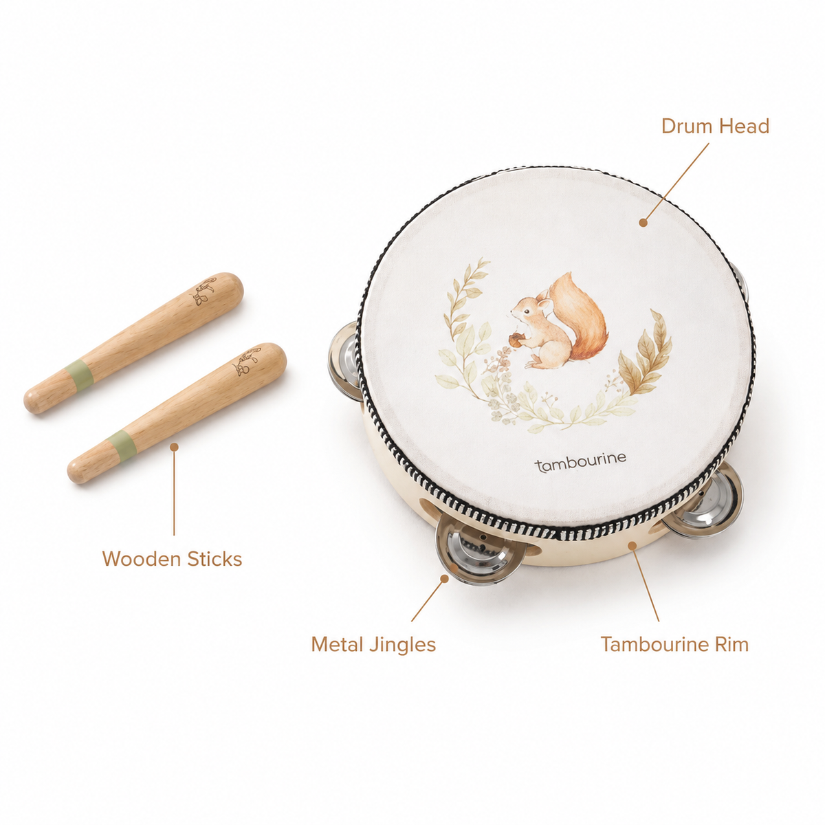 Montessori Tambourine Drum Montessori Nation