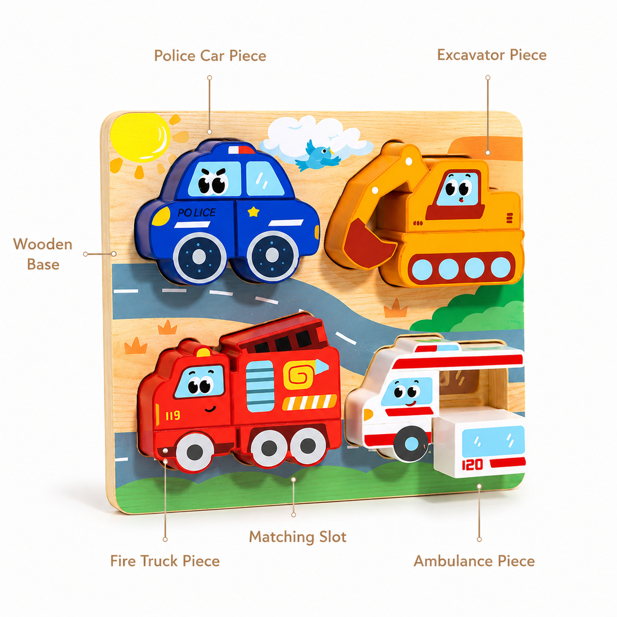 Montessori Vehicle Puzzle Montessori Nation