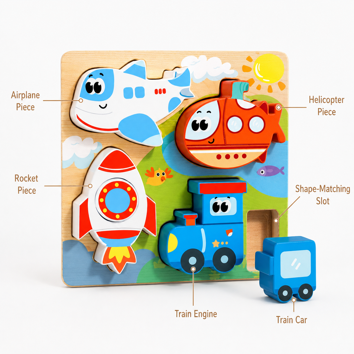 Montessori Vehicle Puzzle Montessori Nation