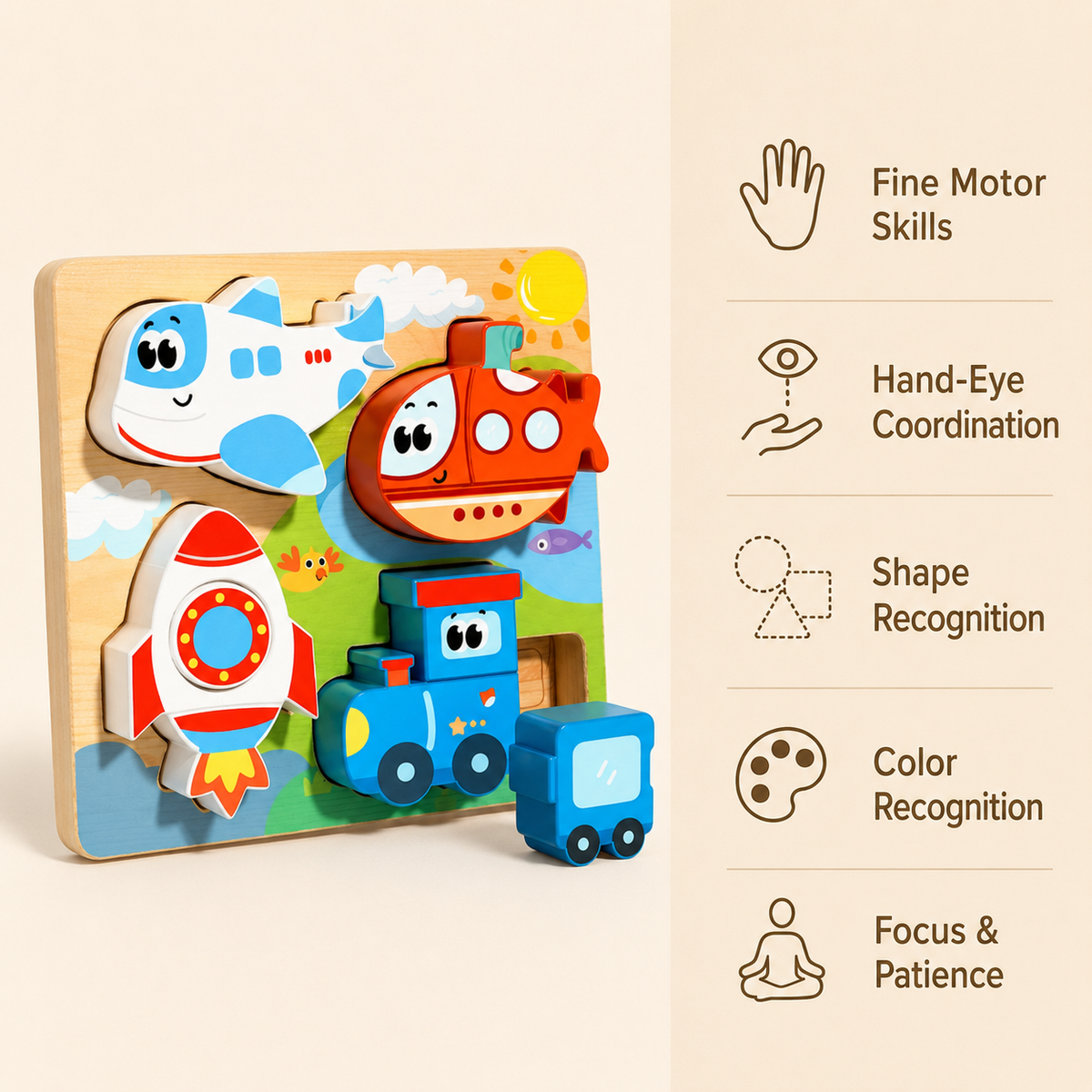 Montessori Vehicle Puzzle Montessori Nation