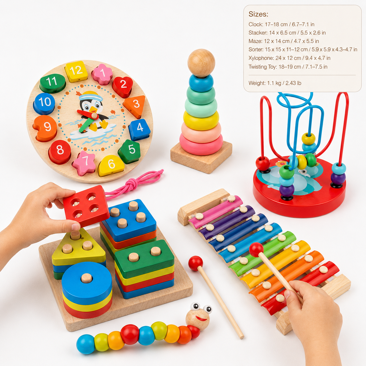 Montessori Wooden Activity Set Montessori Nation