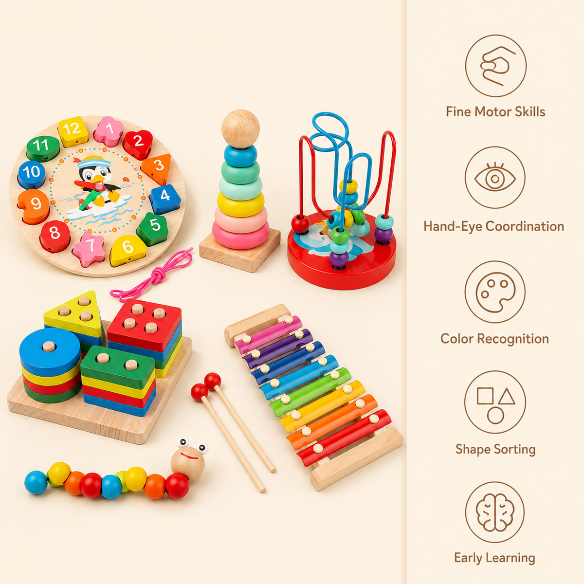Montessori Wooden Activity Set Montessori Nation