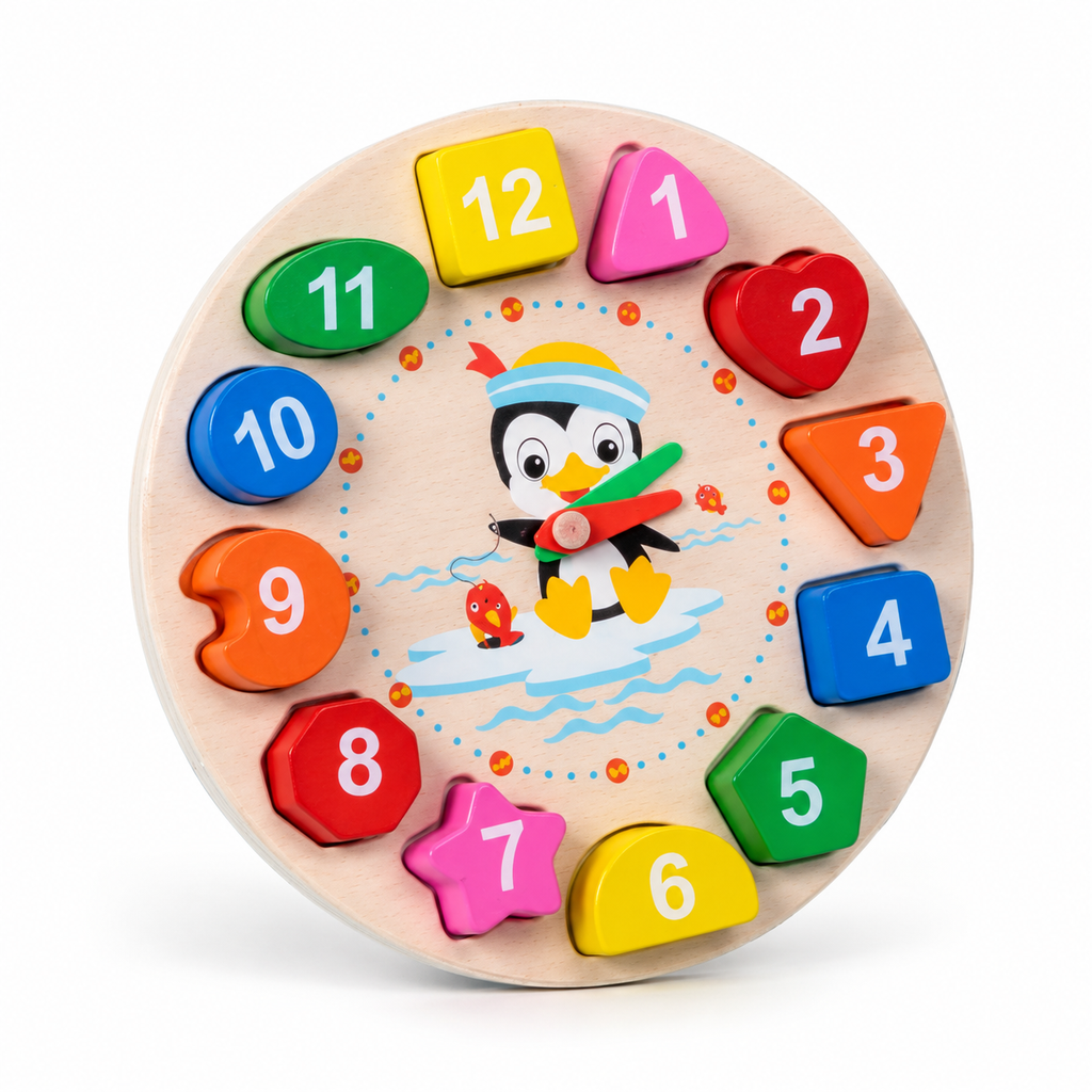 Montessori Wooden Clock Puzzle Montessori Nation