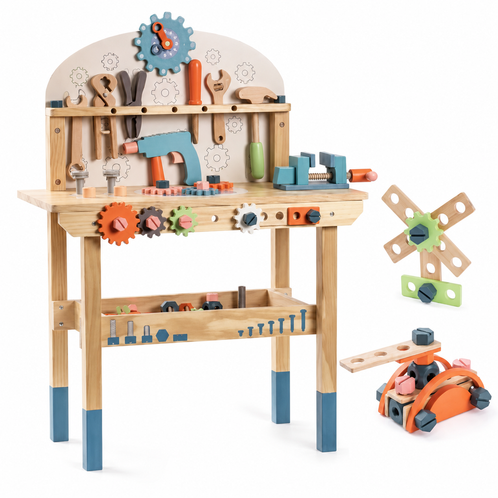 Montessori Wooden Tool Bench for Kids Montessori Nation