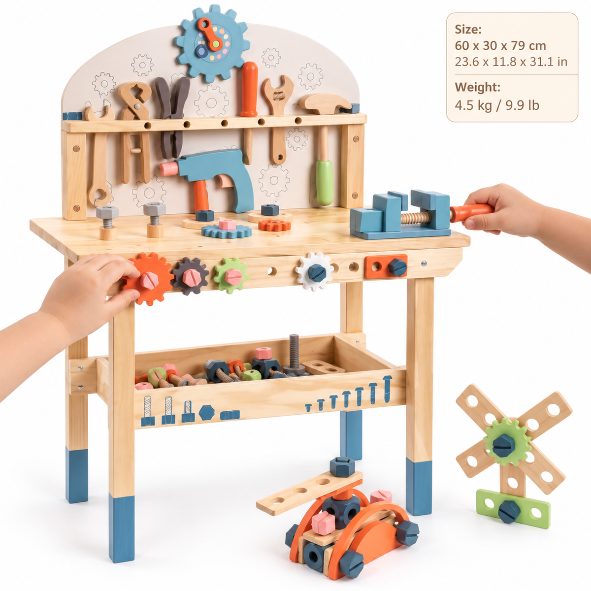 Montessori Wooden Tool Bench for Kids Montessori Nation