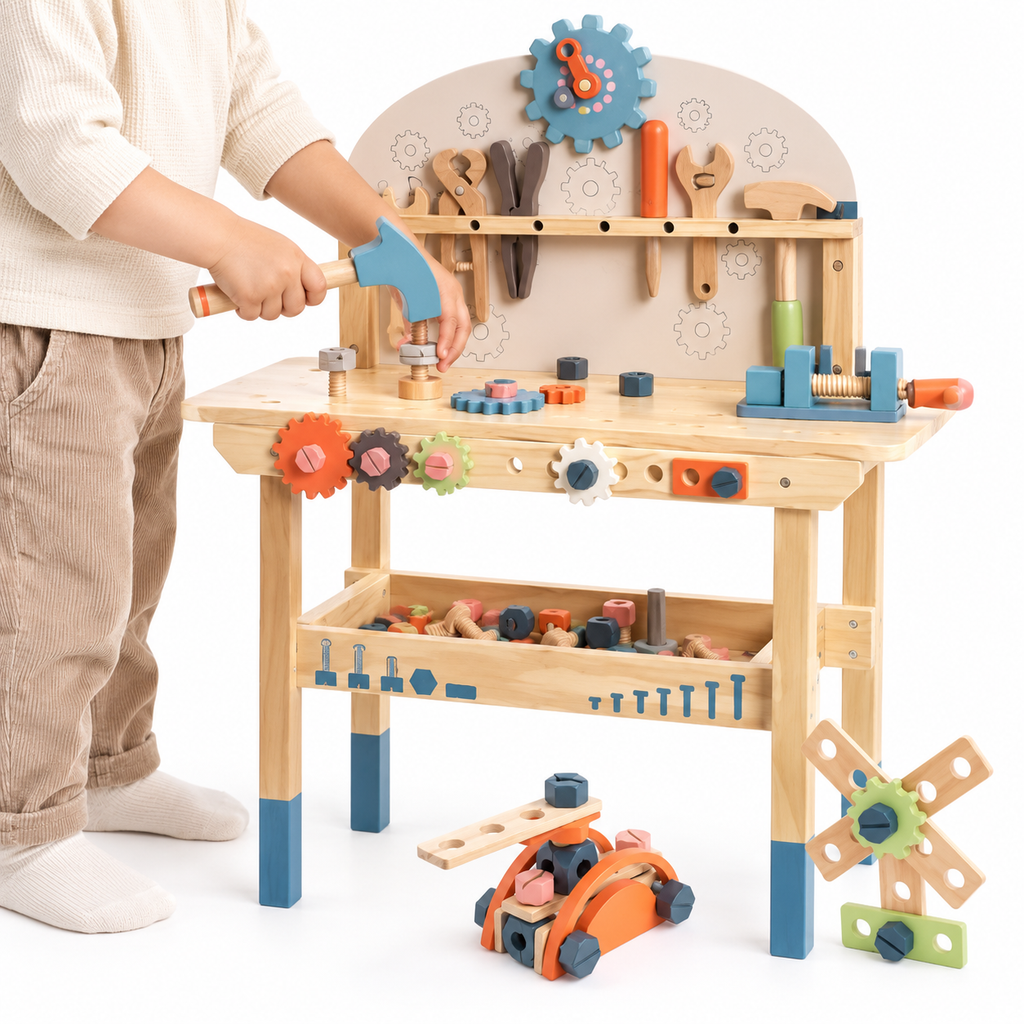 Montessori Wooden Tool Bench for Kids Montessori Nation